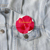 Gemalter roter Hibiskus Button (Beispiel)