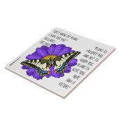 Gemalter Schmetterling, Gedicht von Jeremiah 29:11 Fliese (Seite)