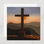 Gemalter Sonnenaufgang an Hübschem Ort. Acryl Prin (Vorne/Hinten)