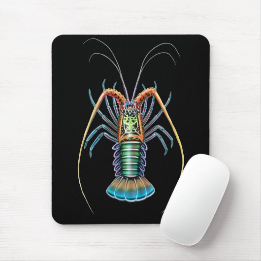 Gemalter stacheliger Hummer Mousepad (Mit Mouse)