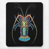 Gemalter stacheliger Hummer Mousepad (Vorne)