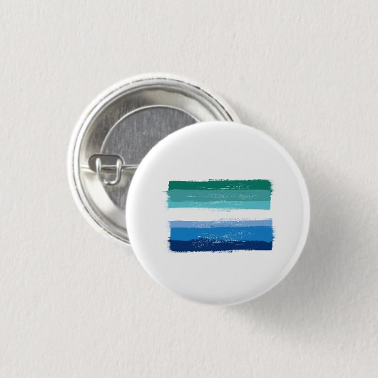 GEMALTER STOLZER SCHWULER MANN - Azure Button (Vorne & Hinten)