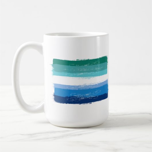 GEMALTER STOLZER SCHWULER MANN - Azure Kaffeetasse (Links)