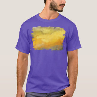 Gemalter Traumnebel über Dämmerung auf Gelb T-Shirt