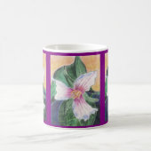 Gemalter Trillium! Kaffeetasse (Mittel)