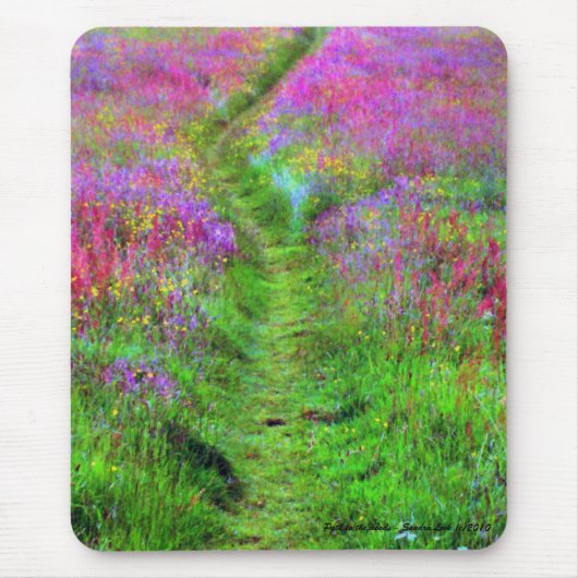 Gemalter Weg zum Holz Mousepad (Vorne)