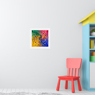Gemalter Wirbel Poster