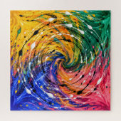 Gemalter Wirbel Puzzle (Horizontal)