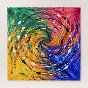 Gemalter Wirbel Puzzle