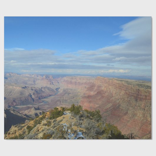 Gemalter Wüsten-Grand Canyon Geschenkpapier (Flach)