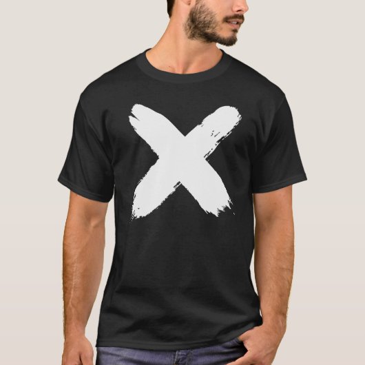Gemalter "x-" T - Shirt (Vorderseite)