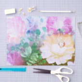 Gemaltes Blumen-Blumenseidenpapier Seidenpapier (Handwerk)