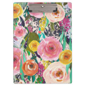 Gemaltes Blumen-Damen-Geschenk-Klemmbrett Klemmbrett (Vorderseite)