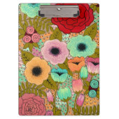 Gemaltes Blumen-Damen-Geschenk-Klemmbrett Klemmbrett (Vorderseite)
