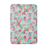 Gemaltes Blumen-Muster Badematte (Vorderseite Vertikal)