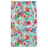 Gemaltes Blumen-Muster Kleine Geschenktüte (Rückseite)