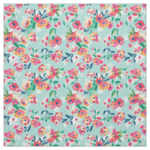 Gemaltes Blumen-Muster Stoff