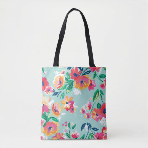 Gemaltes Blumen-Muster Tasche