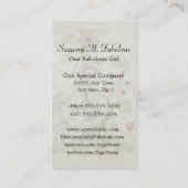 Gemaltes Convelvulus Blumen-Blumenstrauß-Vintages Visitenkarte (Rückseite)