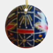 Gemaltes Ei Rd 2 Keramikornament (Vorne)