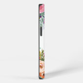 Gemaltes florales Monogramm Apple iPhone Case Hülle (Rechte Seite)
