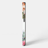 Gemaltes florales Monogramm Apple iPhone Case Hülle (Linke Seite)