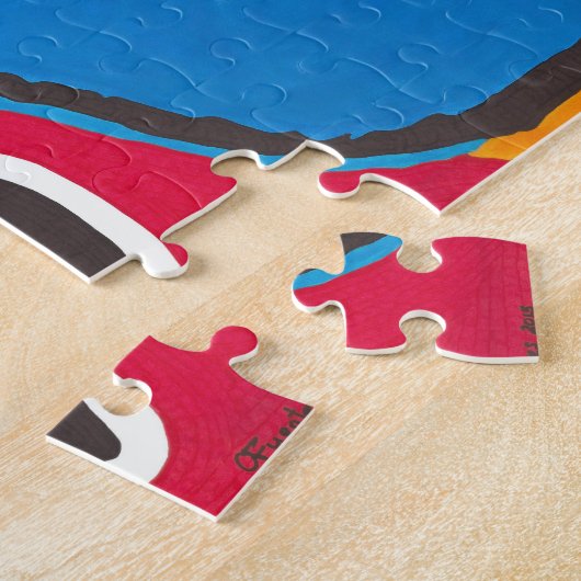 Gemaltes Gesicht Puzzlespiel Puzzle (Seite)