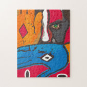 Gemaltes Gesicht Puzzlespiel Puzzle (Vertikal)