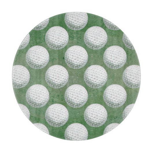 Gemaltes Golfball-Muster Schneidebrett (Vorderseite)