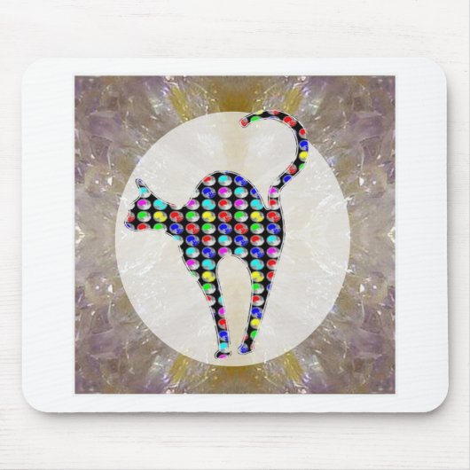 Gemaltes Haustiere Katzen-Kätzchen-Haustier Mousepad (Vorne)