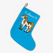 Gemaltes Pferd Kleiner Weihnachtsstrumpf (Vorderansicht (hängend))