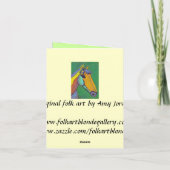 Gemaltes Pony - notecard Karte (Rückseite)