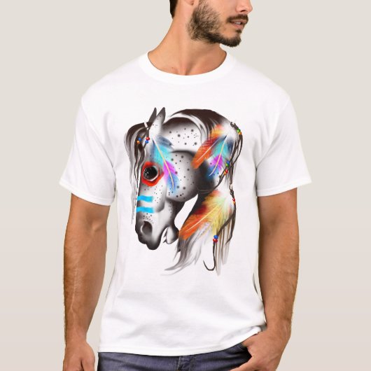 Gemaltes Pony-Shirt T-Shirt (Vorderseite)
