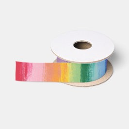 Gemaltes Regenbogen-Band Satinband