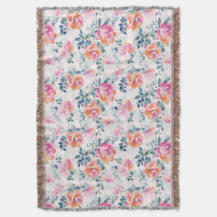 Gemaltes Rosen-Muster Decke