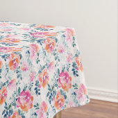 Gemaltes Rosen-Muster Tischdecke (Beispiel)