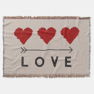 Gemaltes rotes Herz LIEBE Decke