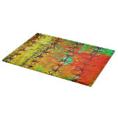 Gemaltes Saguaro-Küchen-Schneidebrett Schneidebrett (Ecke)