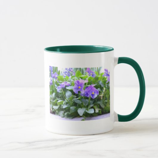 Gemaltes Stiefmütterchen Tasse (Rechts)