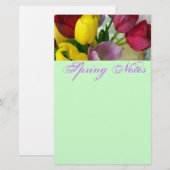 Gemaltes Tulpe-Briefpapier Briefpapier (Vorne/Hinten)