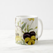 Gemaltes Vintages Blumen-Blumenstrauß-Skript 2 Kaffeetasse (VorderseiteRechts)