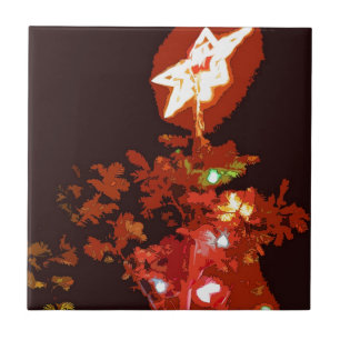Gemaltes Weihnachten Fliese