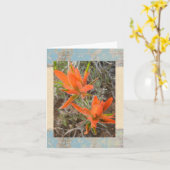 Gemaltes Wüste notecard Karte (Gelbe Blume)
