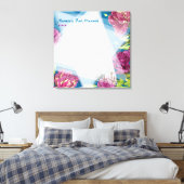 GEMALTETE FRÜHSTÜCKE BAT Mitzvah Sign-In Board Leinwanddruck (Insitu (Schlafzimmer))