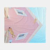GEMALTETE KONKRETE BUIDUNG FLEECEDECKE (Vorderseite (Horizontal))