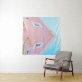 GEMALTETE KONKRETE BUIDUNG WANDTEPPICH (Beispiel (Horizontal))