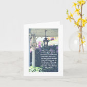 GEMALTETES WEISSES PORCH, PEELPASS, LANTERN LAMP KARTE (Gelbe Blume)