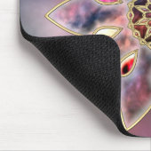 Gemarmorte Galaxien Mousepad (Ecke)