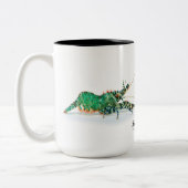 Gemarmorte Garnele-Tasse Zweifarbige Tasse (Links)