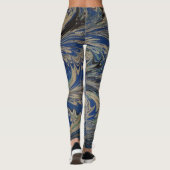 Gemarmorte Leggings (Rückseite)